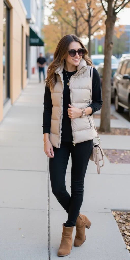 Winter Vest Outfit Ideas for Women